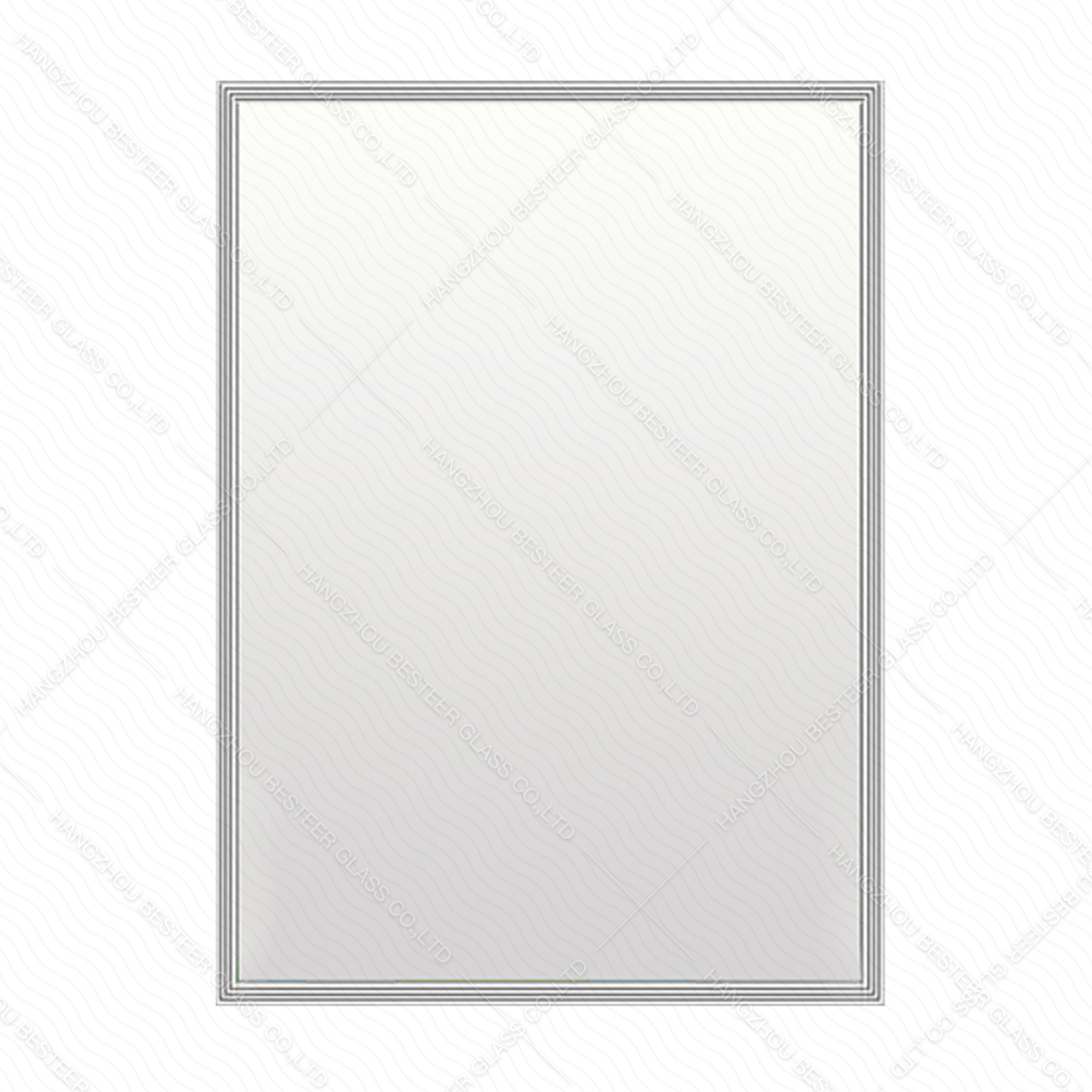 Puerta de vidrio aislada con marco de aluminio y pantalla de máquina de ventas